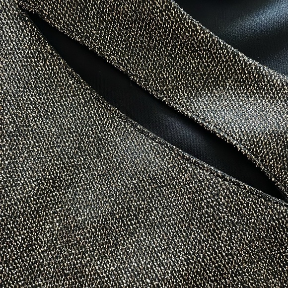 DKNY Metallic Faux-Wrap Sheath Dress sz 12 - Picture 3 of 12